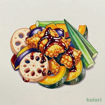 【おかず単品】長崎県産鰺と野菜の黒酢あん