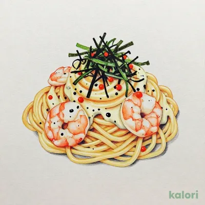 ぷりぷり海老と明太子のパスタランチ