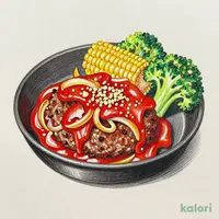 ココスのハンバーグ(ガーリックトマトソース付き)