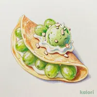 シャインマスカットもちもちクレープ