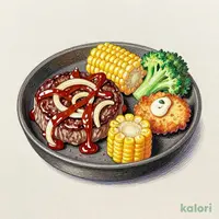 ハンバーグ＆牡蠣フライランチ
