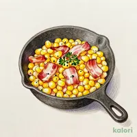 ベーコンとスイートコーンのオーブン焼き