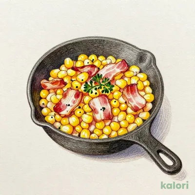 ベーコンとスイートコーンのオーブン焼き
