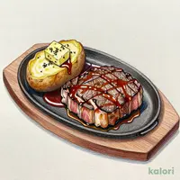 厚切り!!サーロインステーキ(デミグラスソース付き)