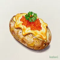 明太チーズのベイクドポテト