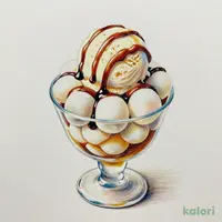 黒みつ白玉バニラ