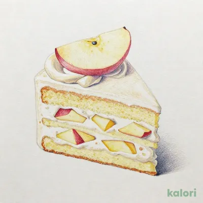 りんごのショートケーキ