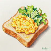 トースト&スクランブル(サラダ付き)
