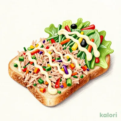 5種野菜のツナサンドイッチ(サラダ付き)