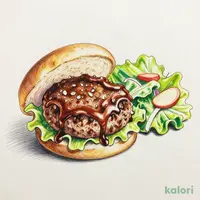 デミグラスハンバーグサンド(サラダ付き)