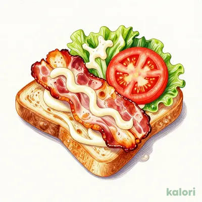 燻しベーコンのB.L.Tサンド(サラダ付き)