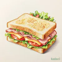 House Sandwich with Salad