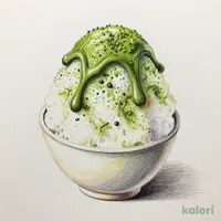 かき氷 抹茶 ～西尾抹茶シロップ～