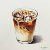 Iced Kuromitsu (Brown Sugar Syrup) Cafe Au Lait