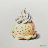 バニラアイス&ホイップクリーム