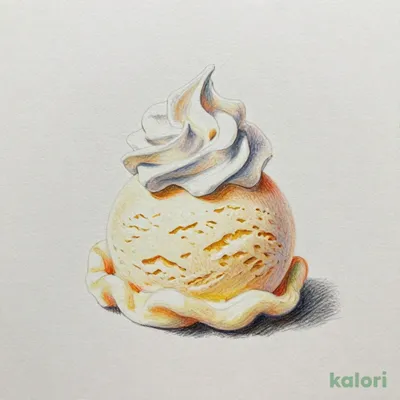 バニラアイス&ホイップクリーム