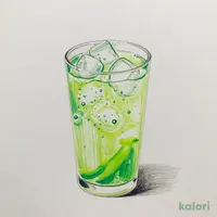 喫茶店のメロンソーダ