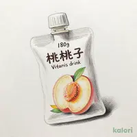 【お取り寄せ】１日分のビタミンゼリー　食物繊維　ピーチ　１８０ｇ(ﾋﾟｰﾁ)