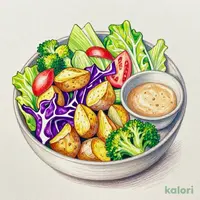 Wafu Onion Potato & Autumn Mushroom Salad