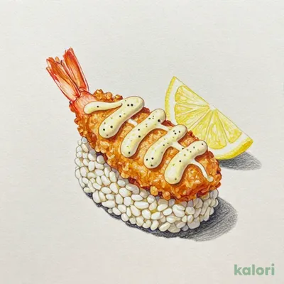 Fried Shrimp Nigiri Sushi