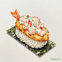 えび天とえびサラダ