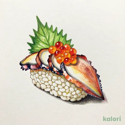 Cuttlefish with Spicy Cod Roe Sushi