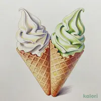 ソフトアイス（抹茶・バニラ）
