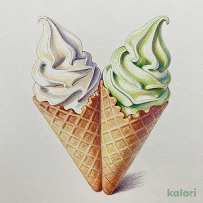 Soft Serve Ice Cream (Matcha & Vanilla)