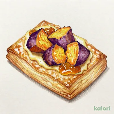 ごろっとお芋とりんごのパイ