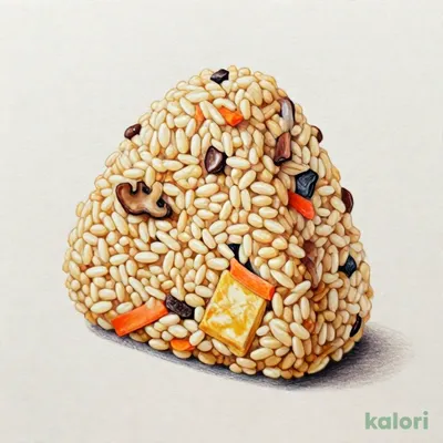 きのこご飯おにぎり（もち麦入）