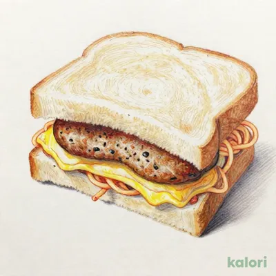 ハンバーグ＆ナポリタンサンド
