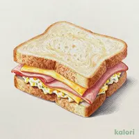 大きなサンド(ハムチーズたまご)