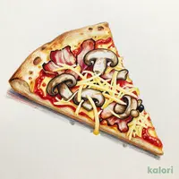 ４種きのこと燻しベーコンのピザ