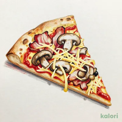 ４種きのこと燻しベーコンのピザ