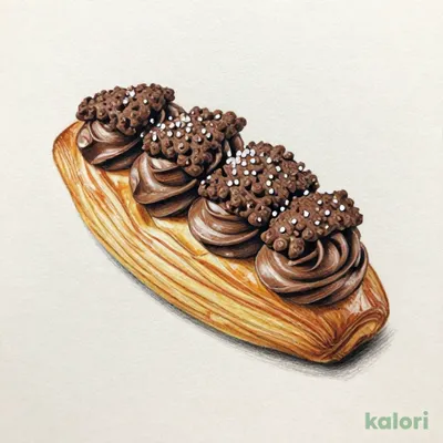 チョコメロンデニッシュ（チョコクリーム）