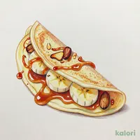 キャラメルバナナクレープ