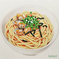 あさりと青ねぎの和風スパゲティ