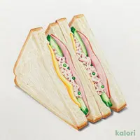 ツナハムチーズサンド