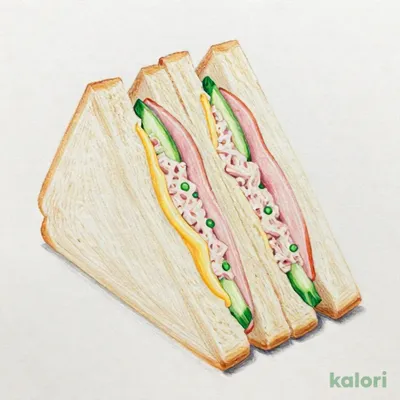 ツナハムチーズサンド