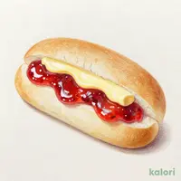 コッペパン（ジャム＆マーガリン）大盛り