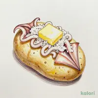 Potato Butter with Salted Squid