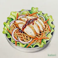 蒸し鶏のサラダ
