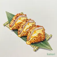 ３種チーズと魚のすり身の三角揚げ
