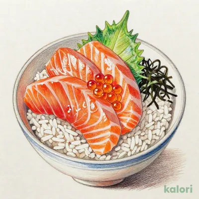 サーモンといくらの親子 だし茶漬け