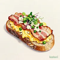 スクランブルエッグトースト