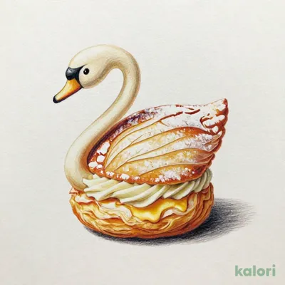 Swan Cream Puff