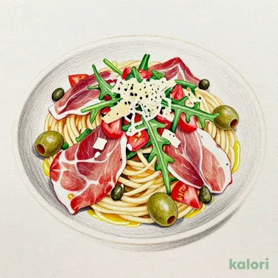 Prosciutto and Tomato Cold Pasta