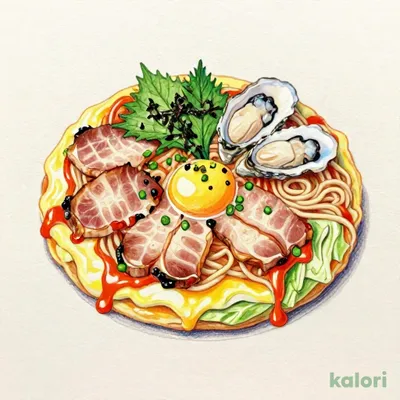 人にやさしく（お好み焼き）