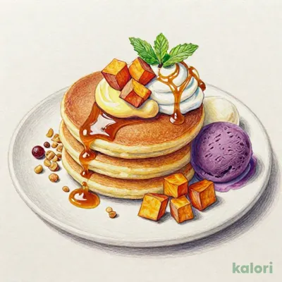 蜜いものブリュレパンケーキ