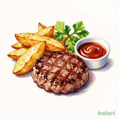 Beef Hamburger Steak (100g) with Choice of Sauce